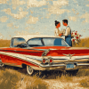 Impala Car Couple Diamond Painting