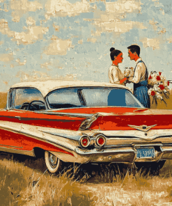 Impala Car Couple Diamond Painting