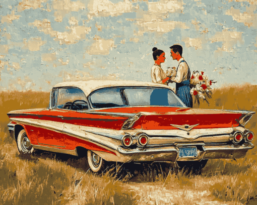 Impala Car Couple Diamond Painting