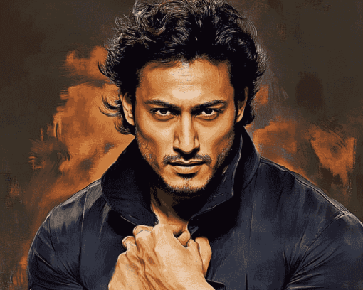 Indian Actor Tiger Shroff Diamond Painting