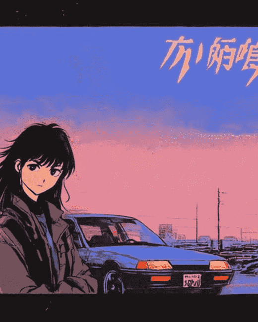 Finalized Initial D Anime Diamond Painting Artwork