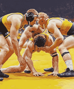 Iowa Hawkeyes Wrestling Diamond Painting