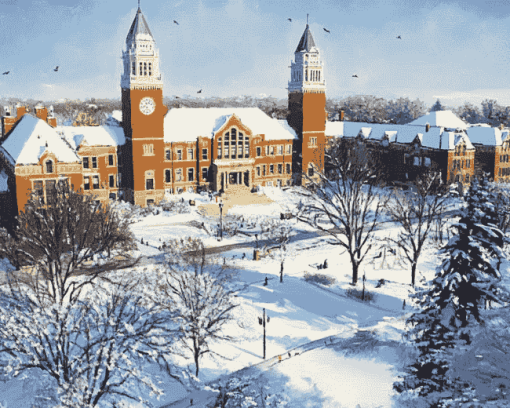 Iowa State Winter Wonderland Diamond Painting