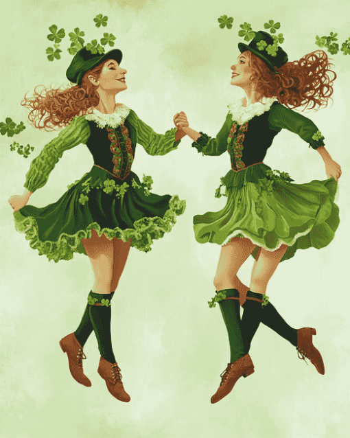 Irish Leprechaun Dance Diamond Painting