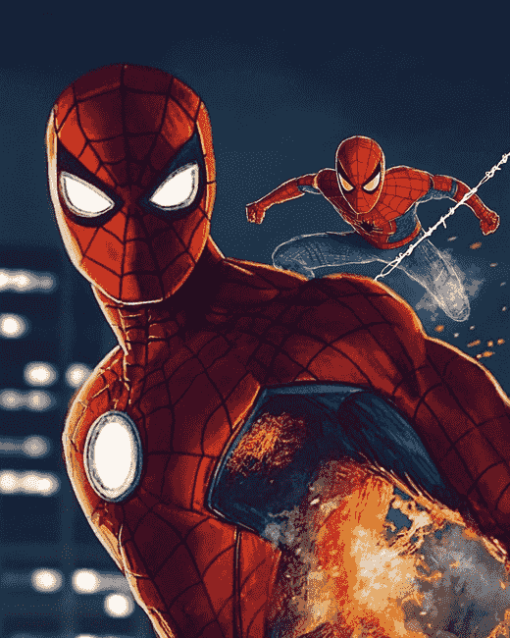 Iron Man and Spiderman Heroes Diamond Painting