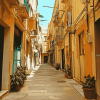 Italy Alleys in Mazara del Vallo Diamond Painting