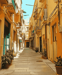 Italy Alleys in Mazara del Vallo Diamond Painting