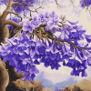 Jacaranda Trees Diamond Painting