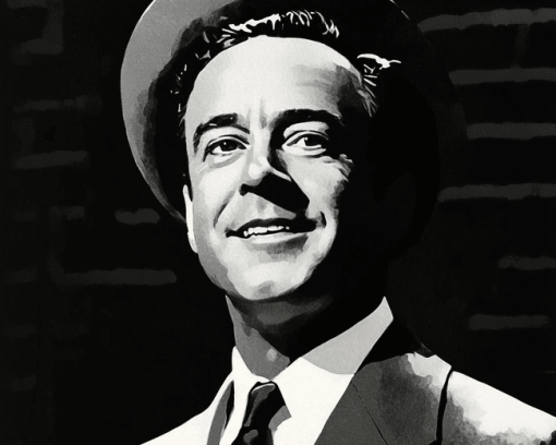 Jack Lemmon Monochrome Diamond Painting