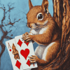 Jack of Diamonds Squirrel Diamond Painting