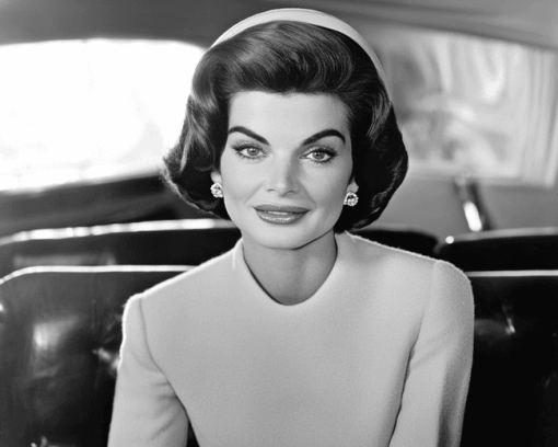 Jacqueline Kennedy Black and White Diamond Painting