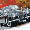 Jaguar Mark 1 Classic Cars Diamond Painting