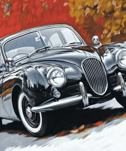 Jaguar Mark 1 Classic Cars Diamond Painting