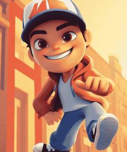 Jake Subway Surfers Animation Diamond Painting