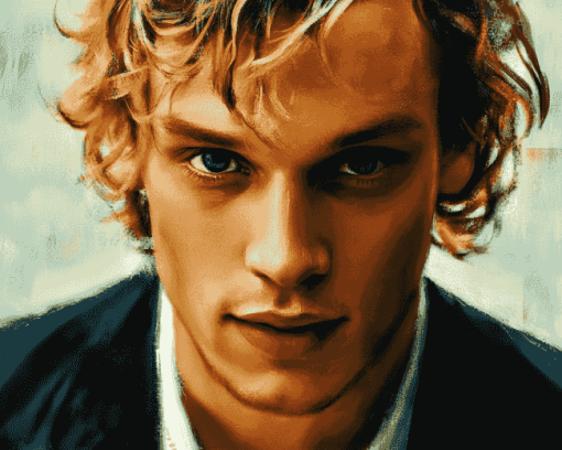 Jamie Campbell Bower Star Diamond Painting