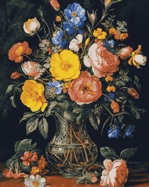 Jan Brueghel's Blooming Vase Diamond Painting