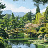 Japanese Mountain Gardens Diamond Painting