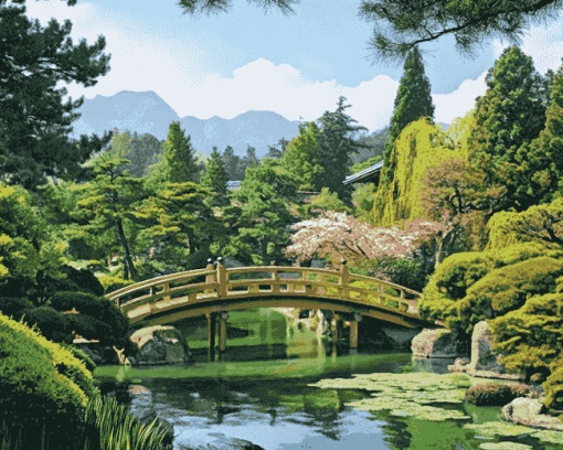 Japanese Mountain Gardens Diamond Painting