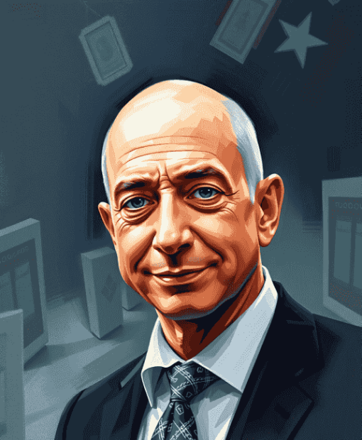 Jeff Bezos Business Icon Diamond Painting