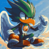 Jet The Hawk Sonic Diamond Painting