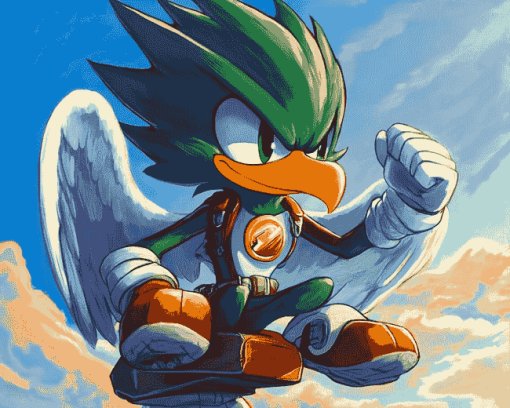 Jet The Hawk Sonic Diamond Painting