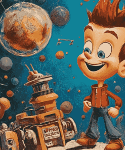 Jimmy Neutron Animation Diamond Painting