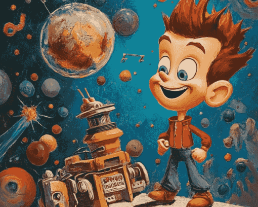 Jimmy Neutron Animation Diamond Painting