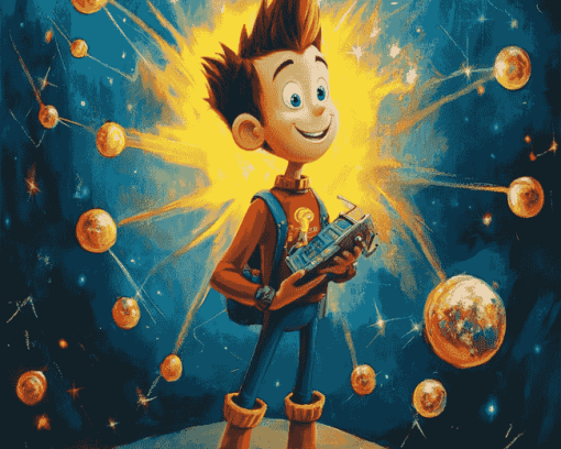 Jimmy Neutron Cartoon Diamond Painting