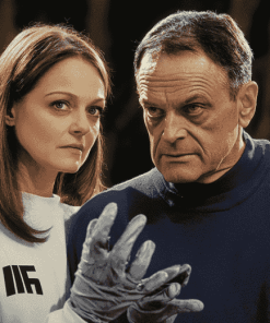 Jodie Foster and Anthony Hopkins in Silence of the Lambs Diamond Painting