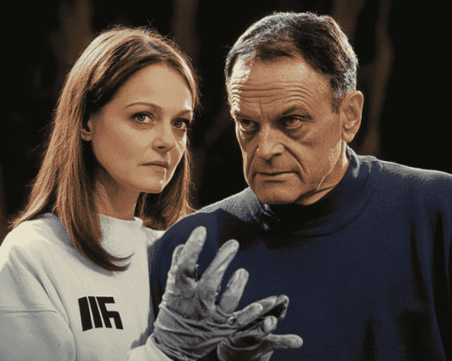 Jodie Foster and Anthony Hopkins in Silence of the Lambs Diamond Painting