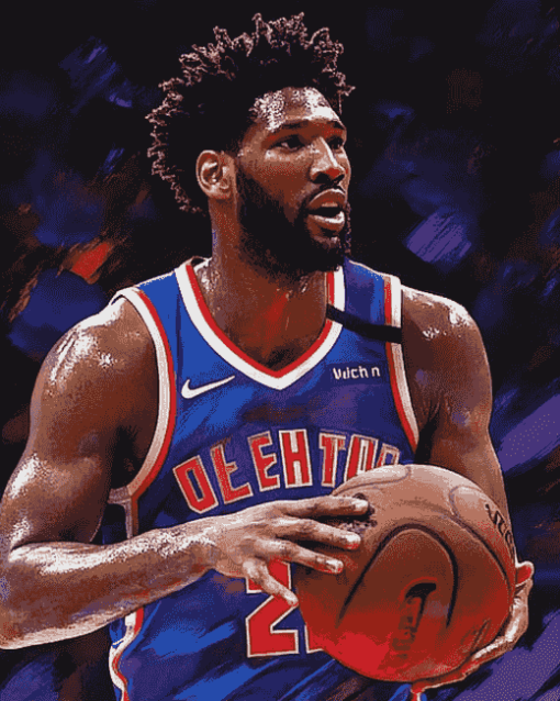 Joel Embiid Basketball Icon Diamond Painting