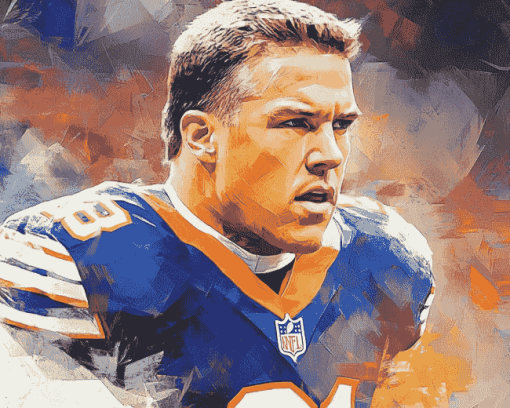 John Elway Iconic Athlete Diamond Painting