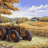 John Sloane Rusty Tractor Scene Diamond Painting