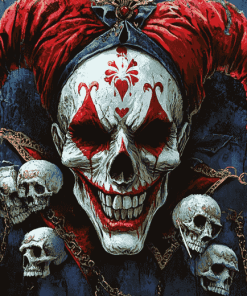 Joker Skeleton Art Diamond Painting