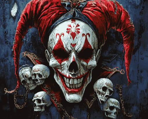 Joker Skeleton Art Diamond Painting