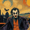 Joker and Batman Van Gogh Diamond Painting