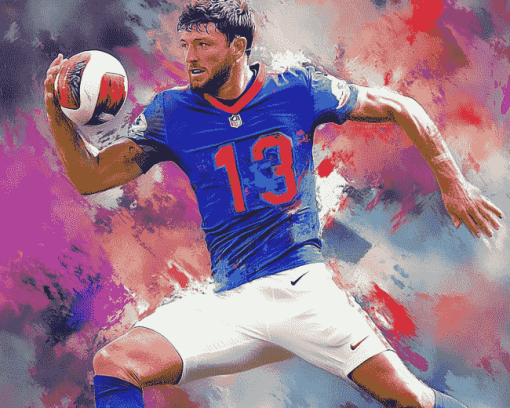 Josh Allen Football Star Diamond Painting