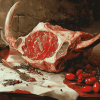 Juicy Tomahawk Feast Diamond Painting