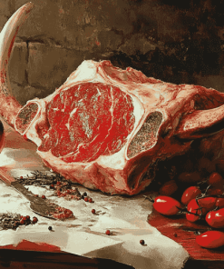 Juicy Tomahawk Feast Diamond Painting