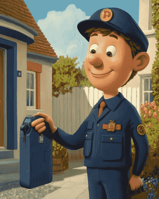 Julian and Postman Pat Animation Diamond Painting