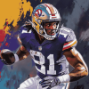 Justin Jefferson Legendary Football Diamond Painting