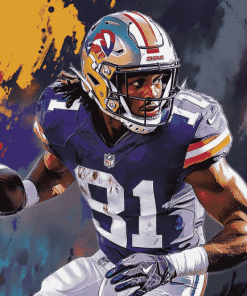 Justin Jefferson Legendary Football Diamond Painting