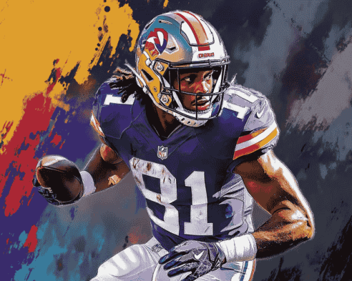 Justin Jefferson Legendary Football Diamond Painting