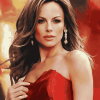 Kate Beckinsale in Red Celebrity Dress Diamond Painting