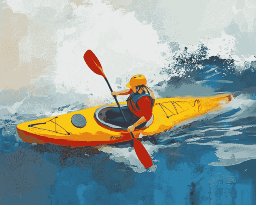 Kayaking Adventure Animation Diamond Painting