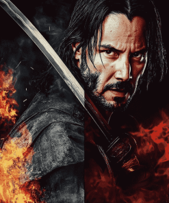 Keanu Reeves in 47 Ronin Diamond Painting