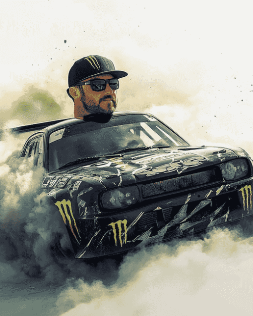 Ken Block Racing Legend Diamond Painting