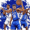 Kentucky Wildcats Basketball Icons Diamond Painting