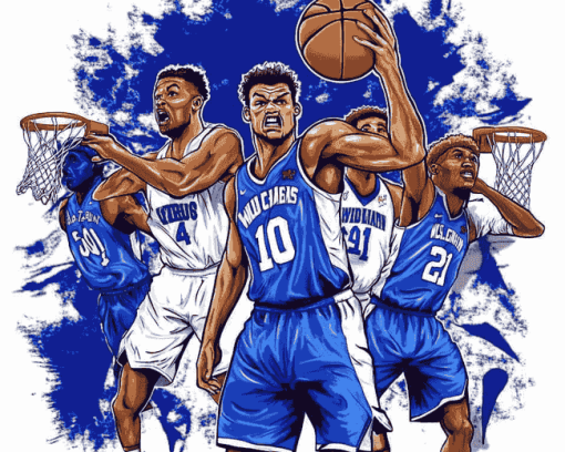 Kentucky Wildcats Basketball Icons Diamond Painting