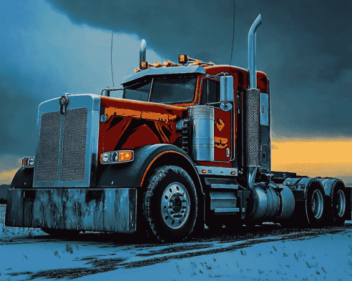 Kenworth Semi Trucks Diamond Painting